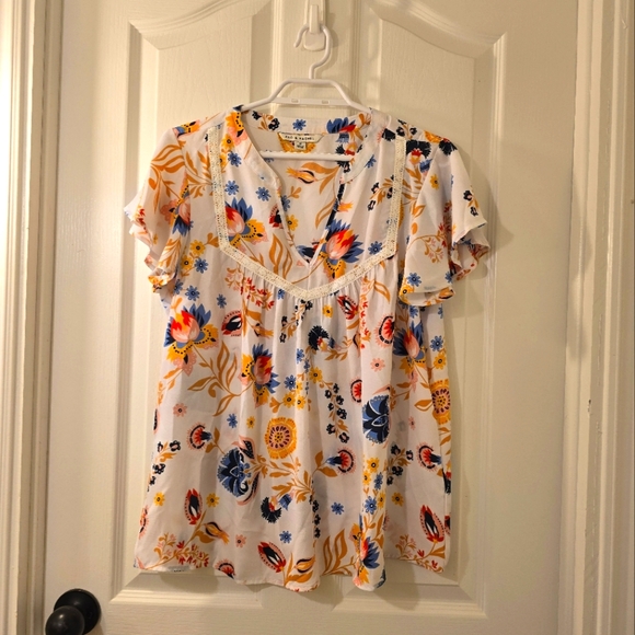 NWOT | Zac and Rachel Flowy Blouse | Size Medium - Picture 1 of 7